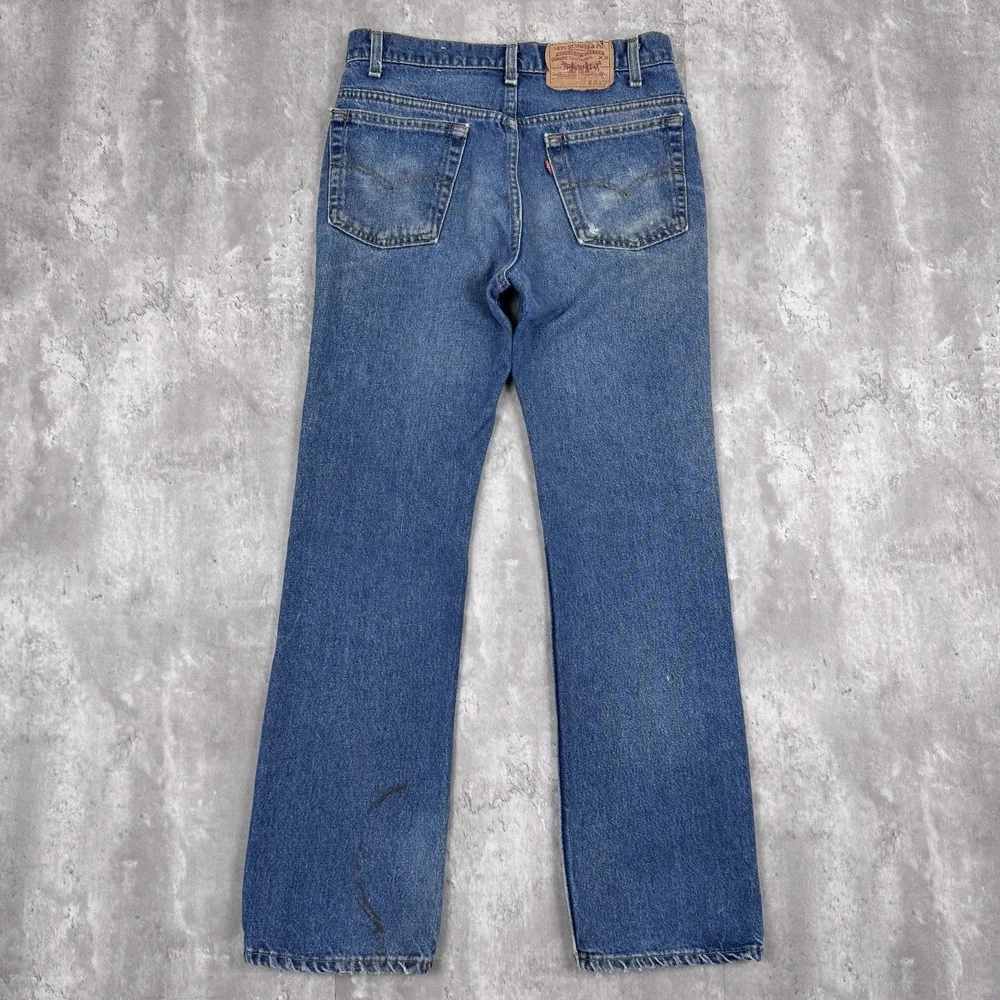 Vintage Levis 517 Jeans Mens 31x32 (30x30) Blue Denim Bootcut Made In USA 80s